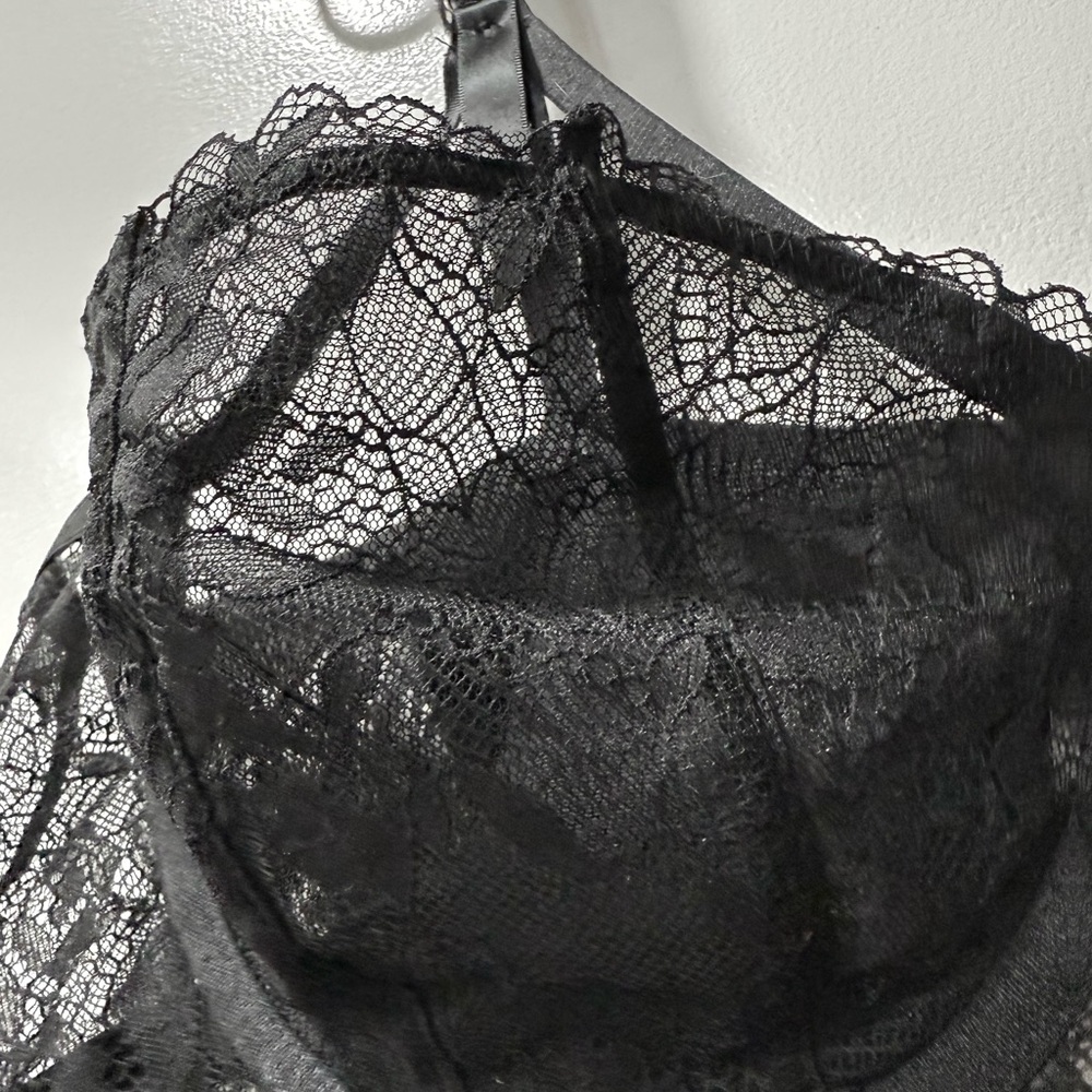 Black Lace and Satin Bodysuit Torrid 2